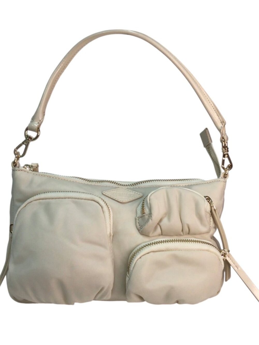 MZ Wallace Small Crossbody Satchel Cream